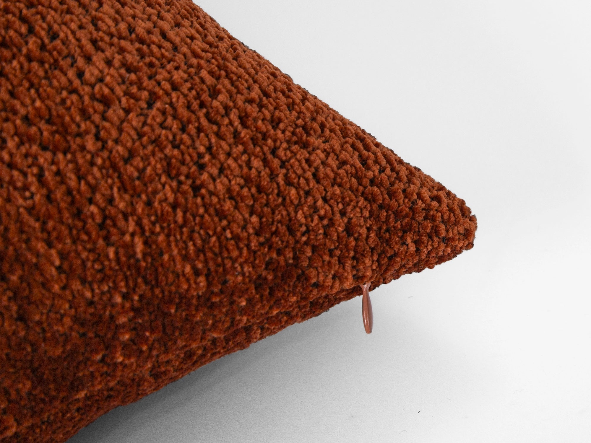 Rust Textured Soft Pillow Cover