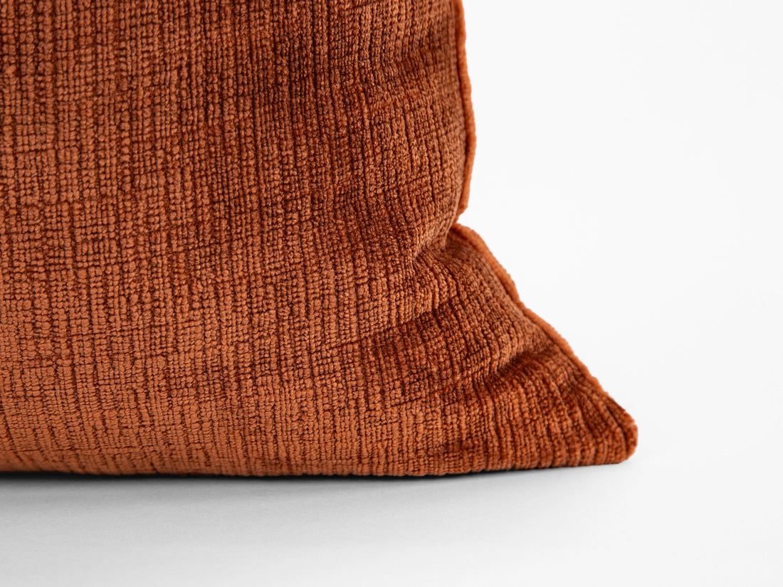 Rust Chenille Pillow Cover – Cozy
