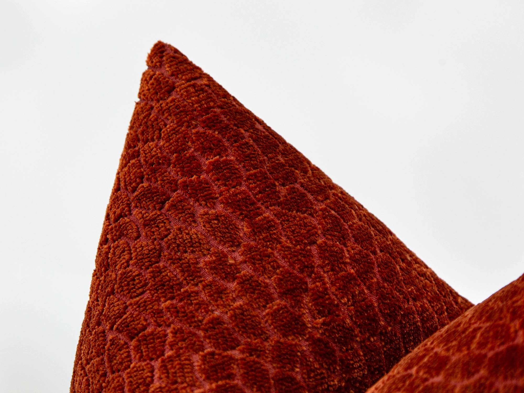 Rust Leopard Textured Pillow Cover