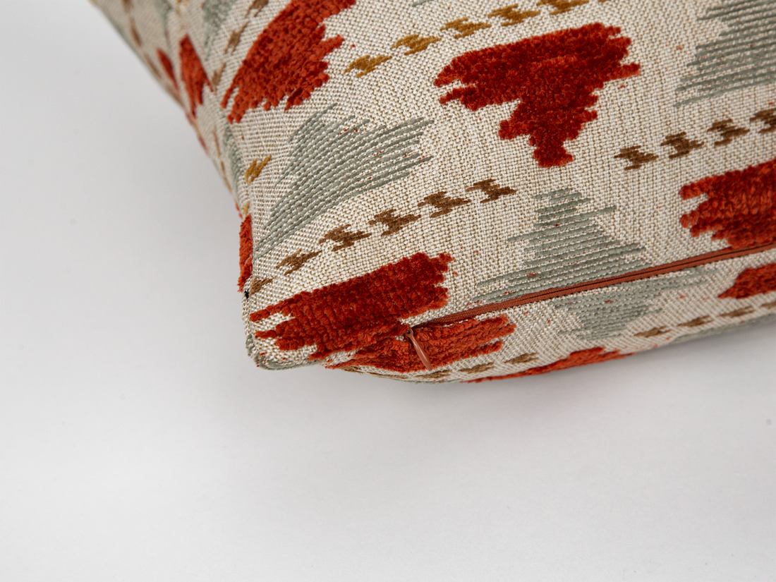 Rust Accent Throw Pillow Cover - Textured & Soft