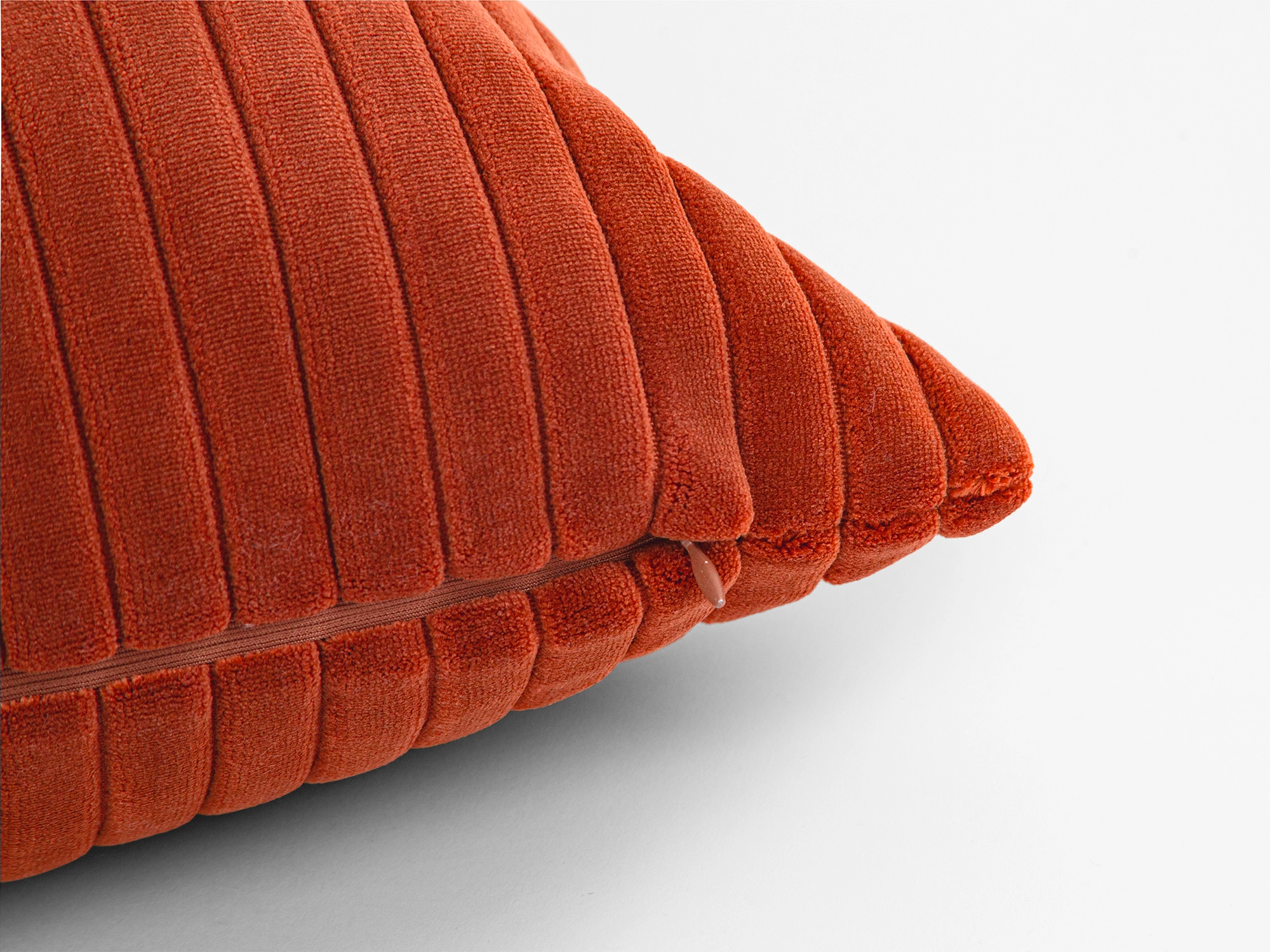 Rust Orange Corduroy Velvet Pillow Cover