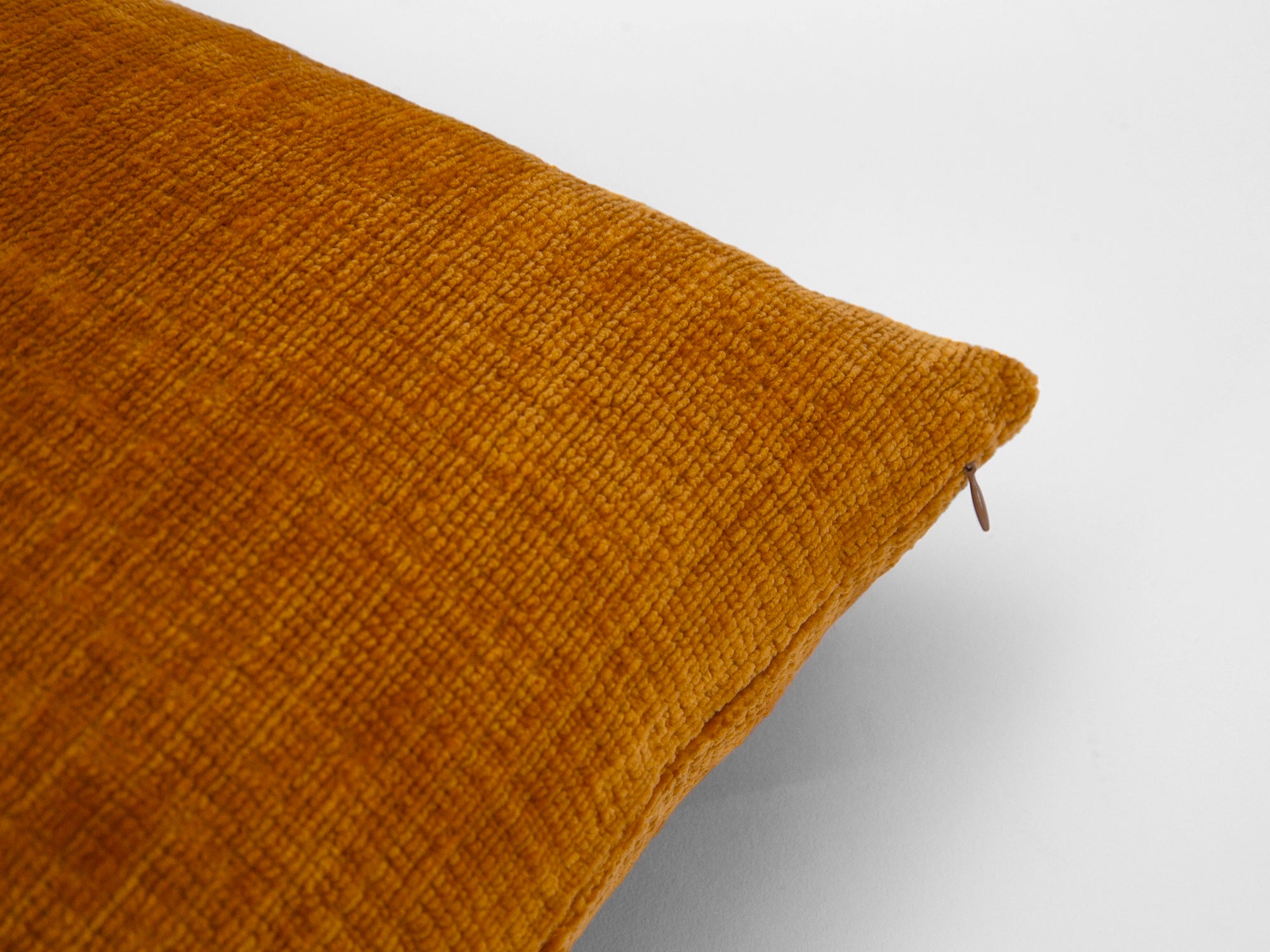 Burnt Orange Textured Pillow Cover