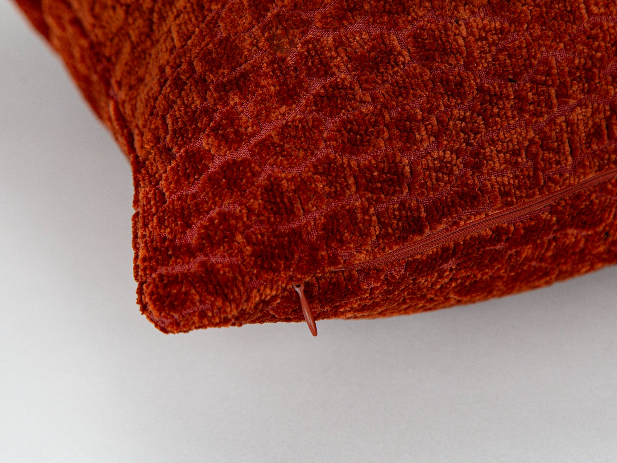 Rust Leopard Textured Pillow Cover