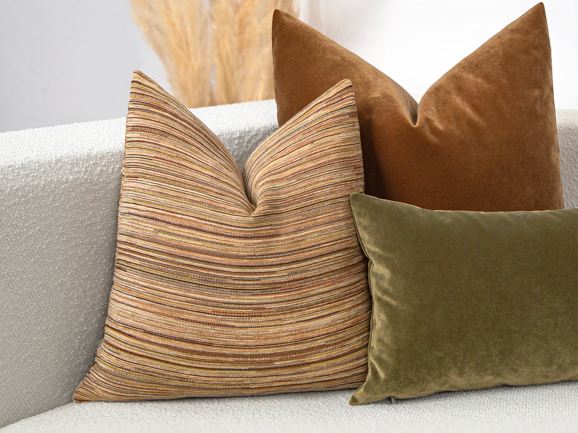 Colorful Boho Striped Pillow Cover