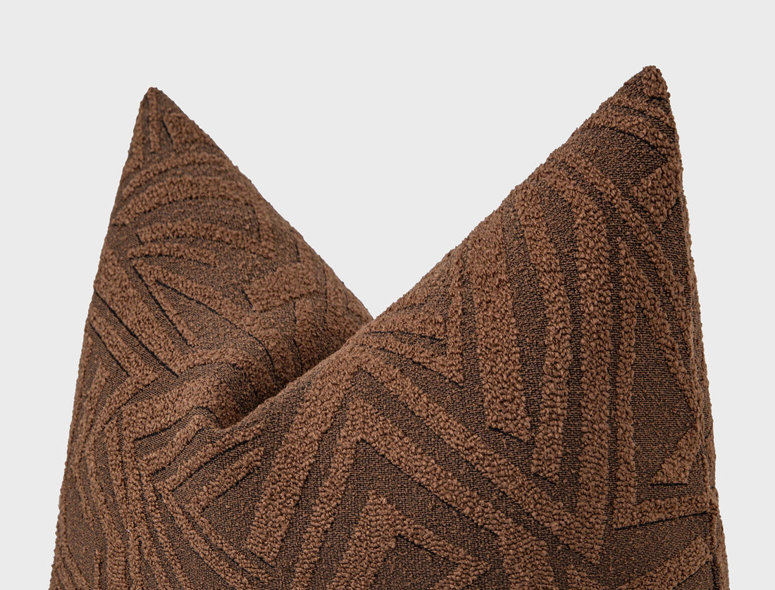 Saddle Brown Arch Geo Pillow Cover - District