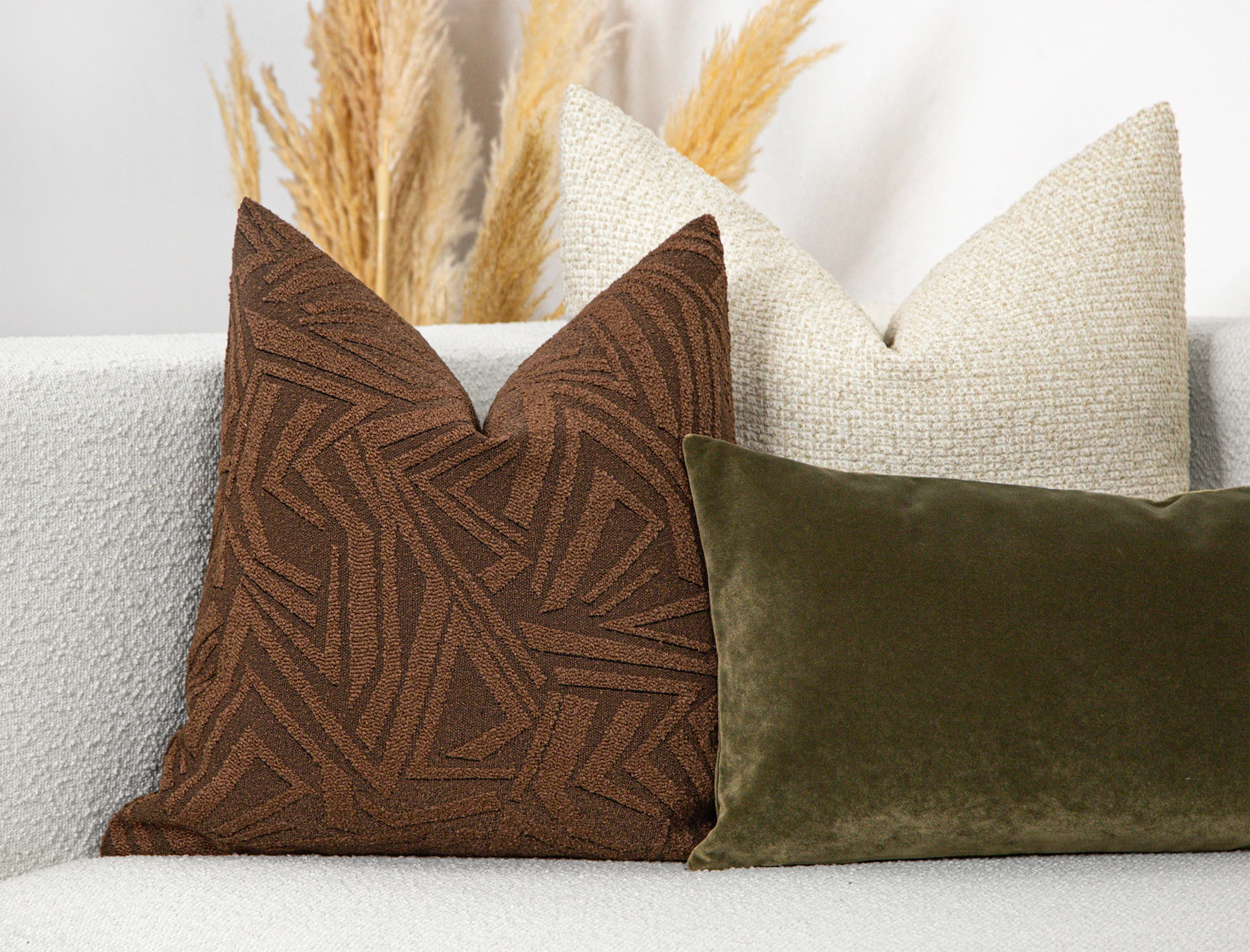 Saddle Brown Arch Geo Pillow Cover - District