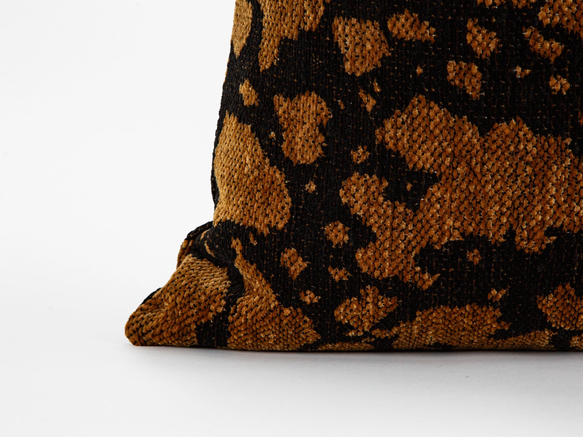 Saddle Brown Abstract Leopard Pillow Cover