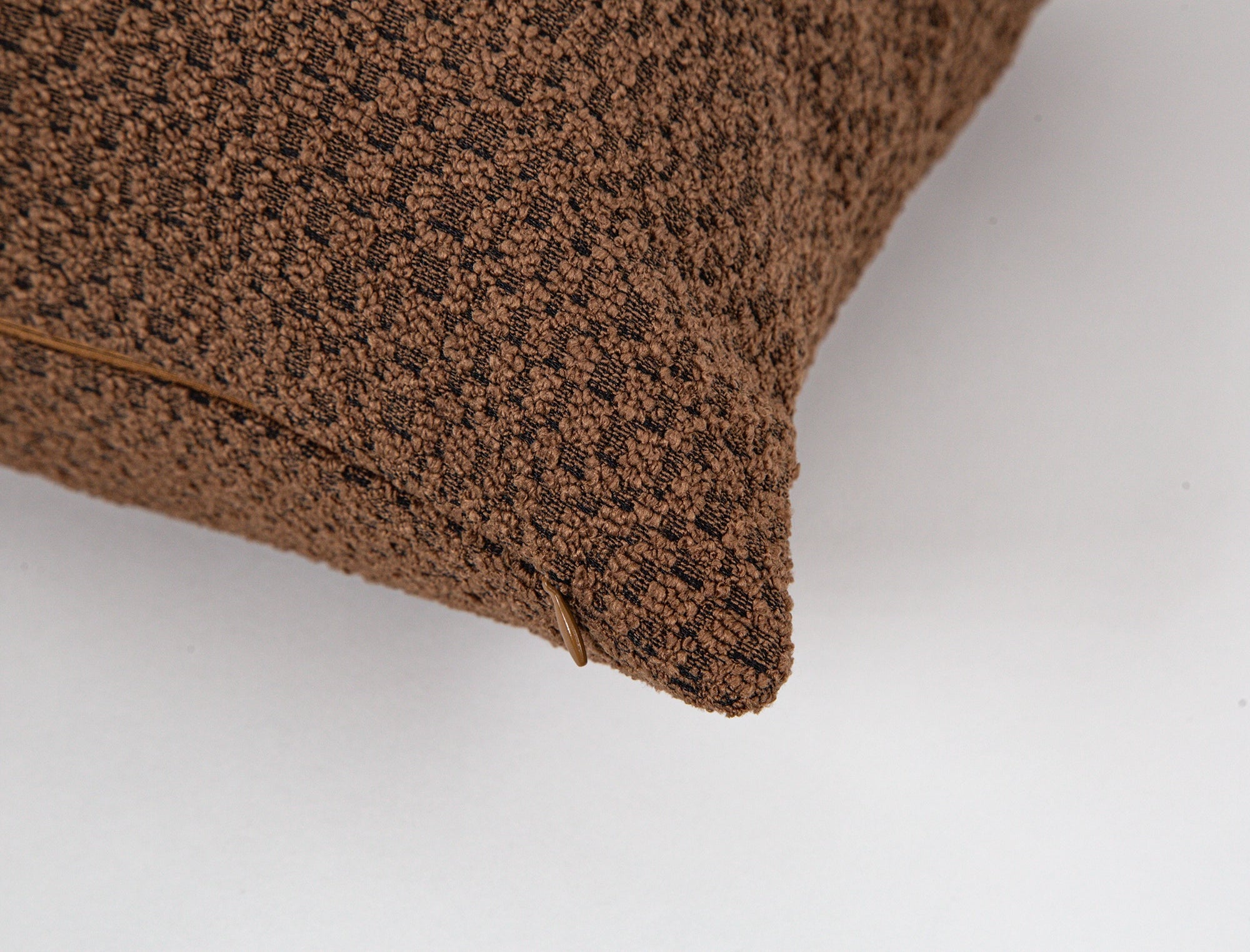 Saddle Brown Tactile Pillow Cover - District