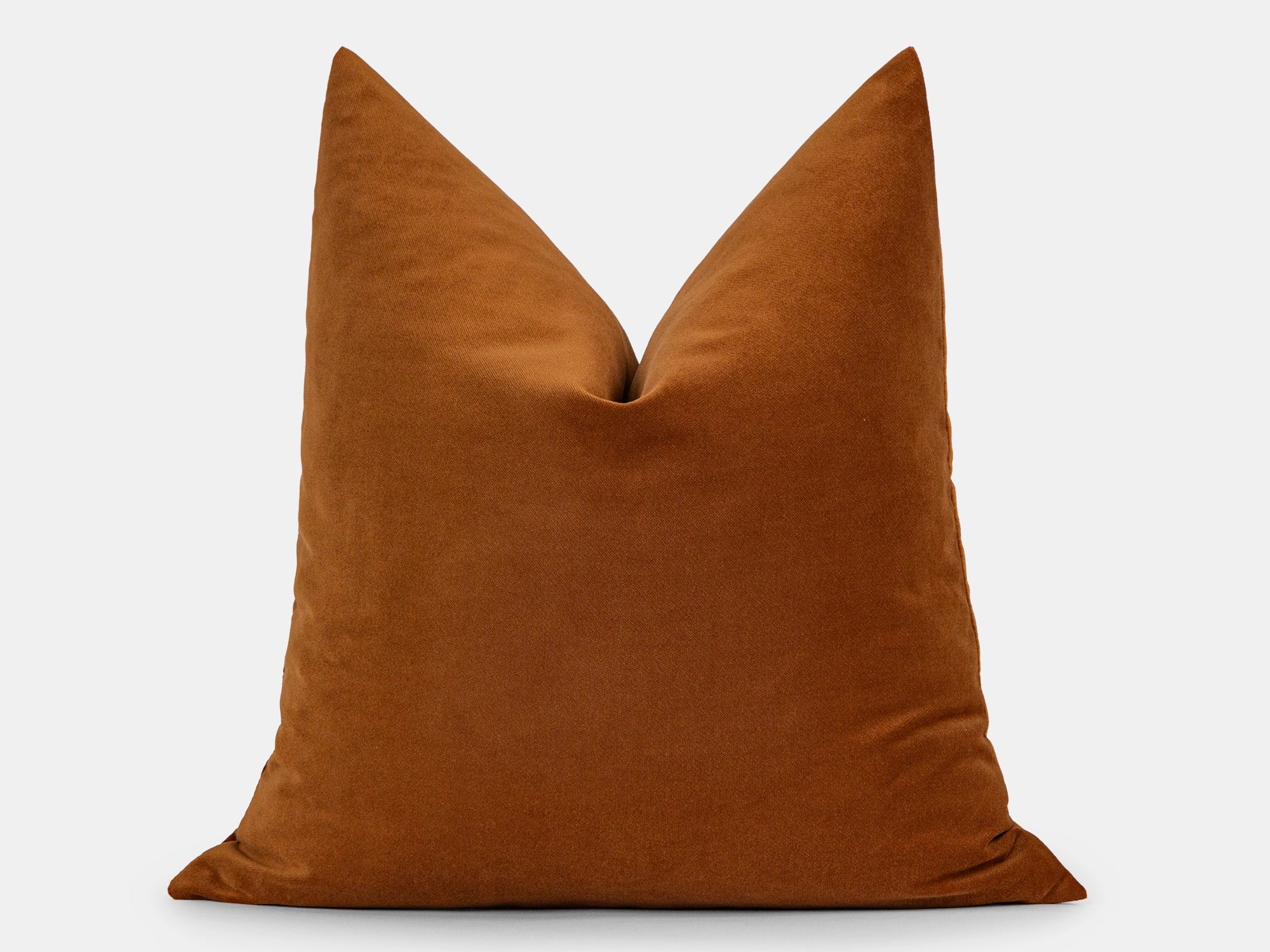 Saddle Brown Velvet Pillow Cover