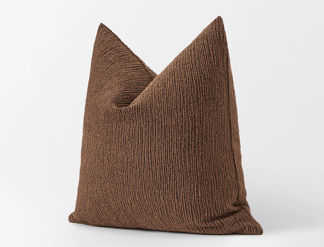 Saddle Brown Linear Pillow Cover - District
