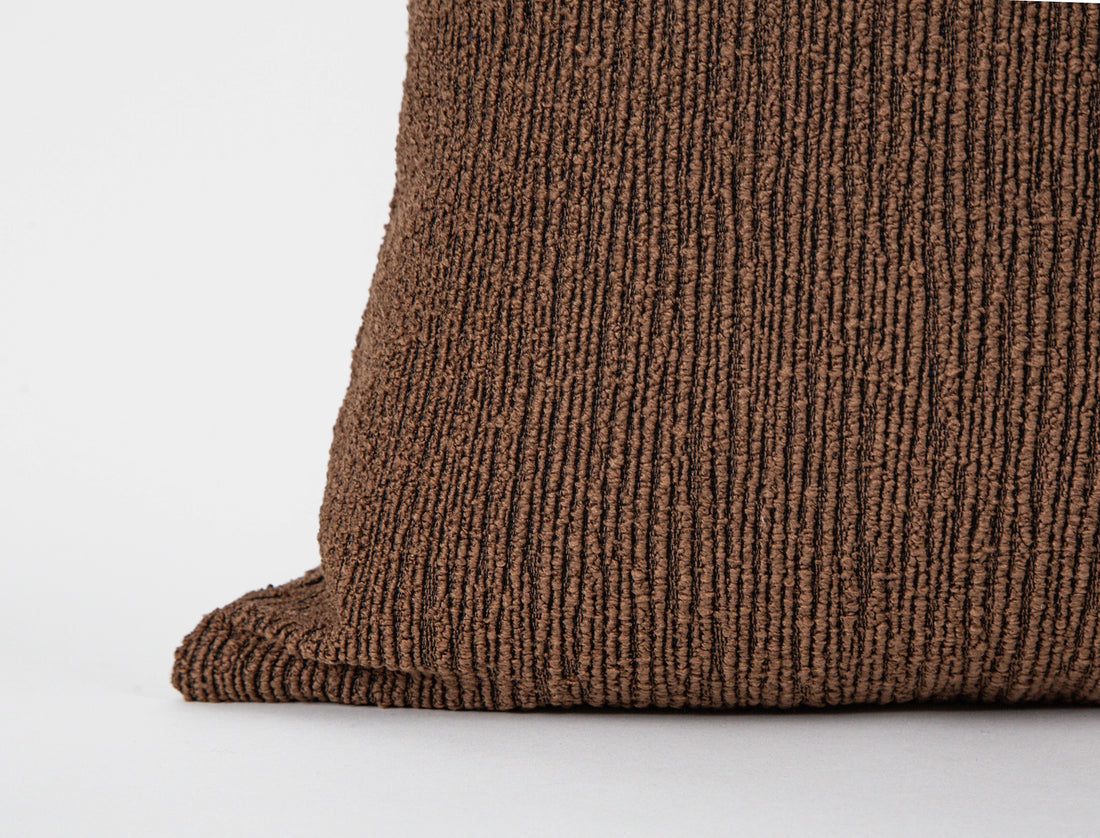 Saddle Brown Linear Pillow Cover - District