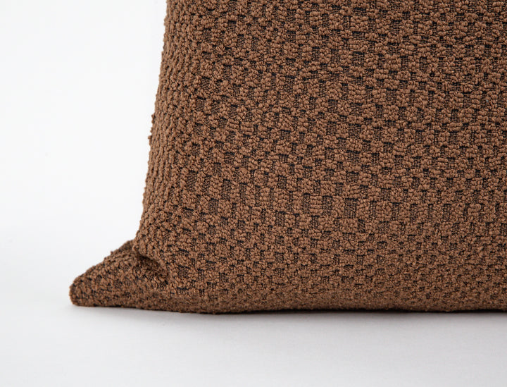 Saddle Brown Tactile Pillow Cover - District
