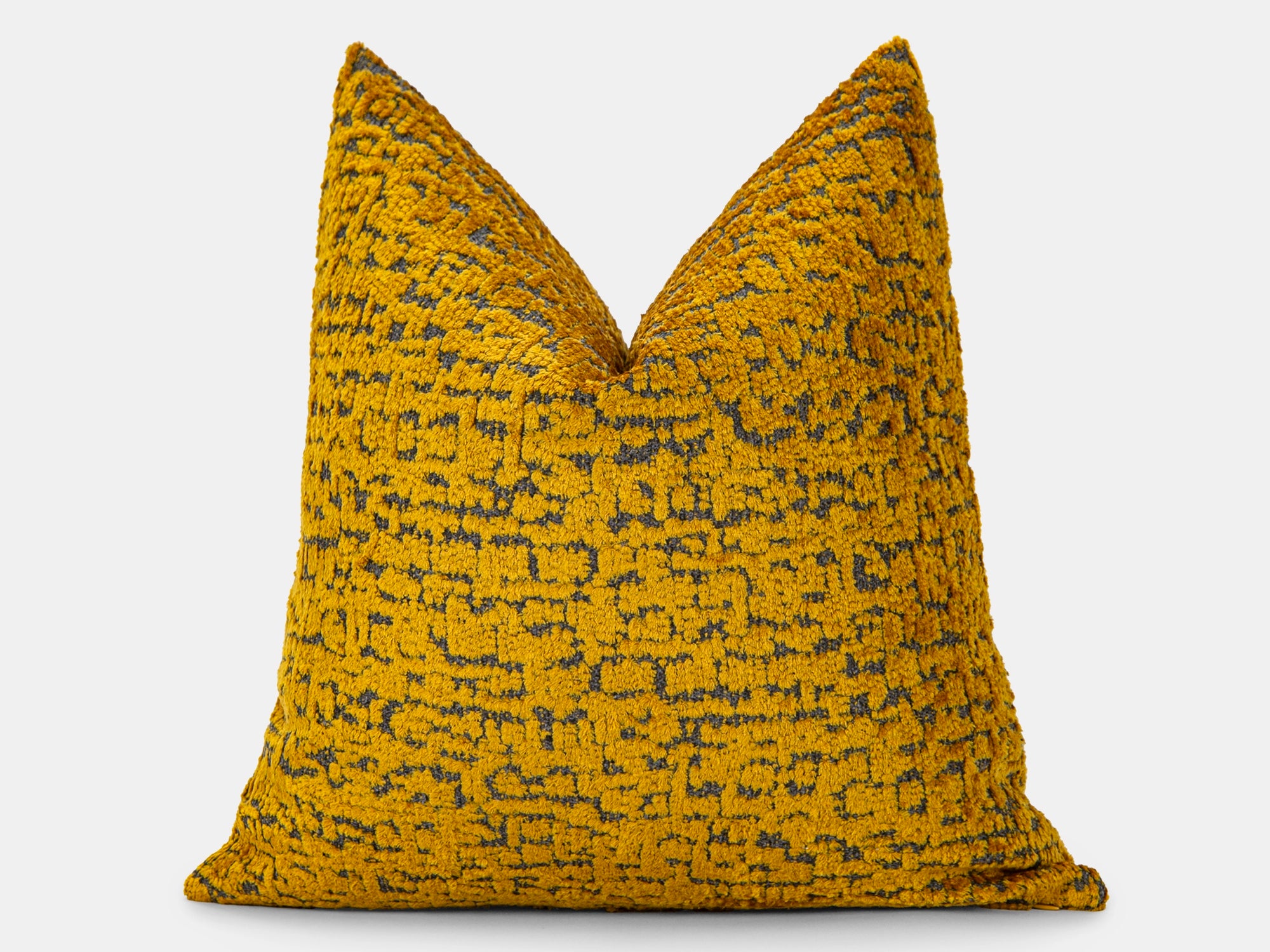 Mustard Textured Soft Cozy Pillow Cover