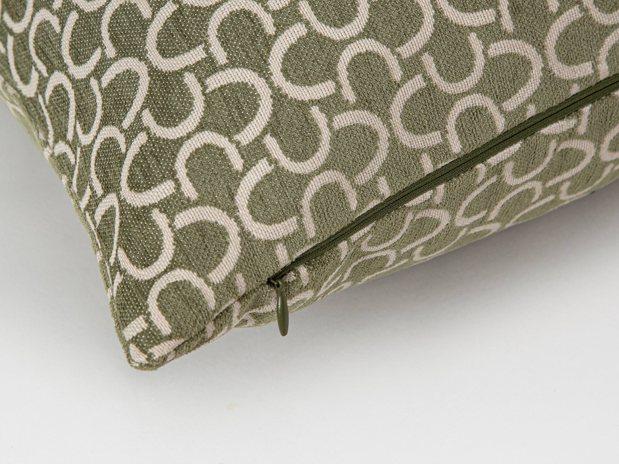 Sage Green Arc Pattern Pillow Cover