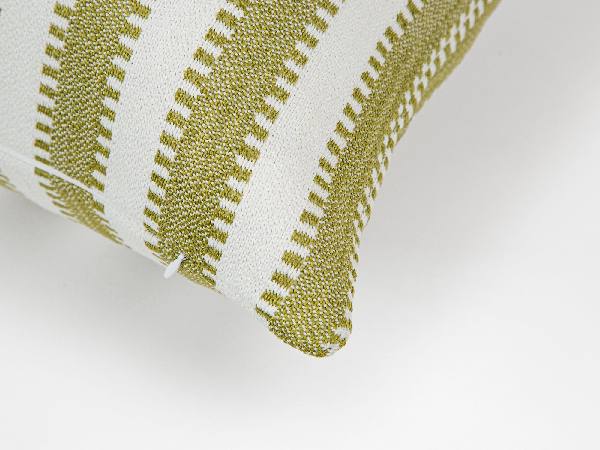 Sage Woven Stripe Outdoor Pillow Cover