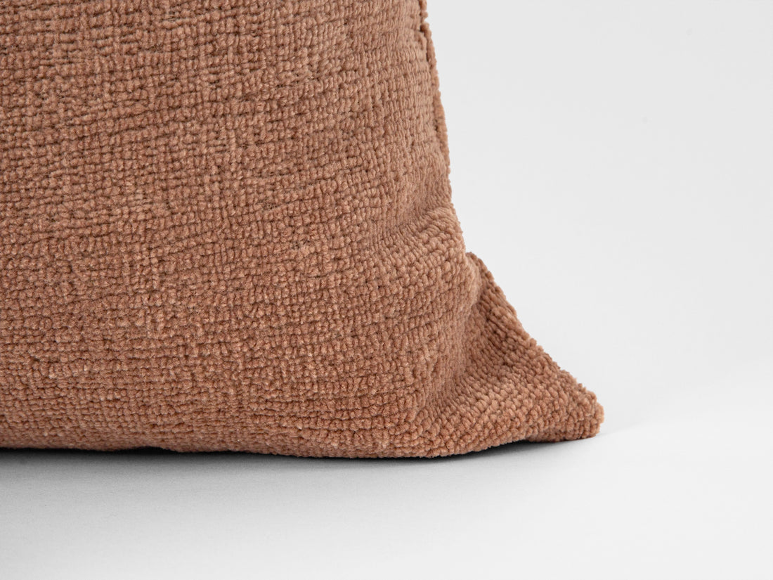 Salmon Textured Soft Pillow Cover