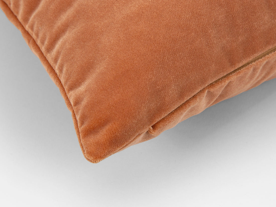 Salmon Velvet Pillow Cover