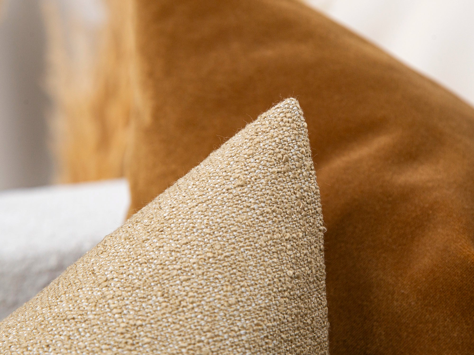 Sand Beige Textured Pillow Cover