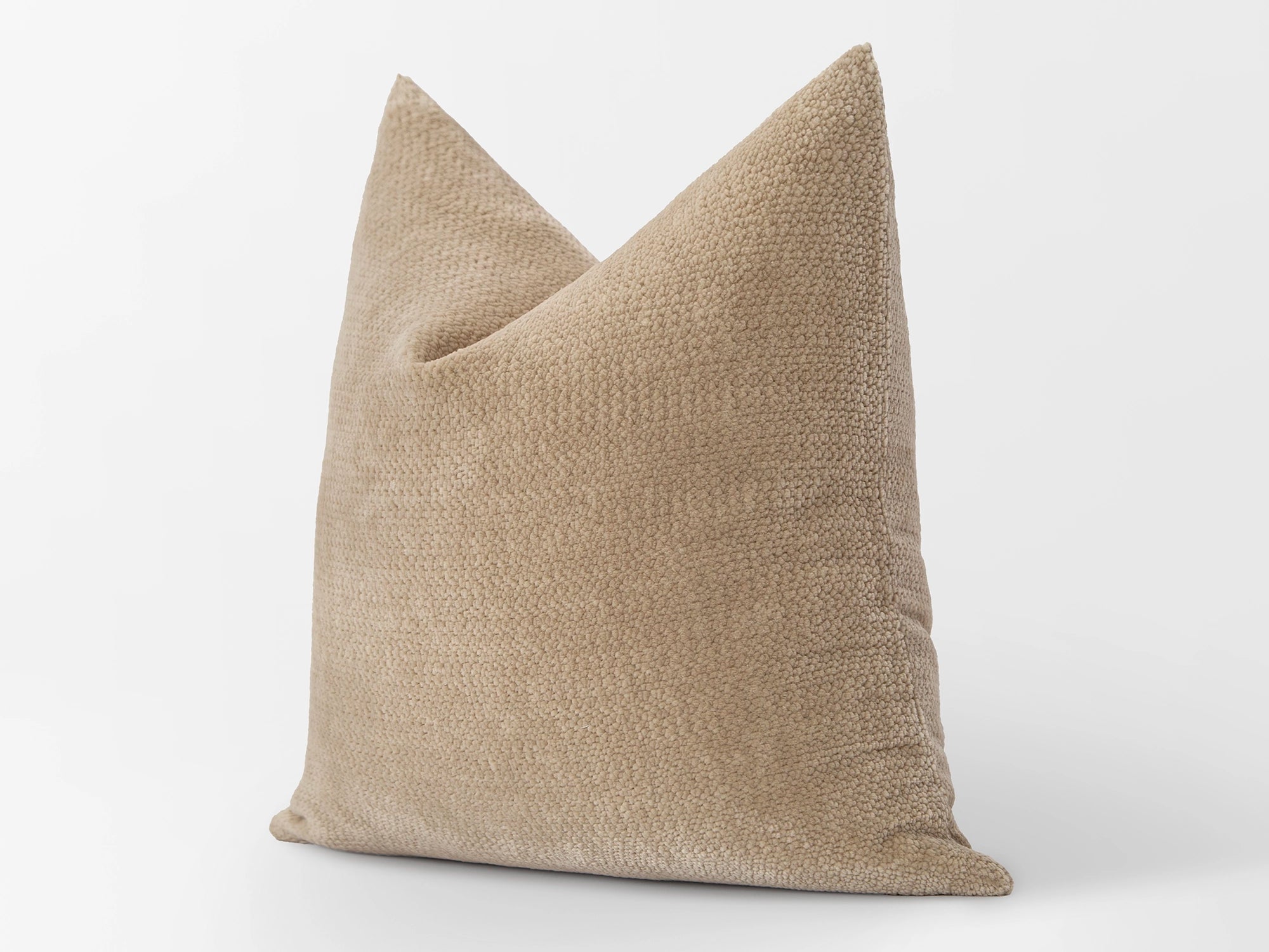 Sand Beige Textured Pillow Cover