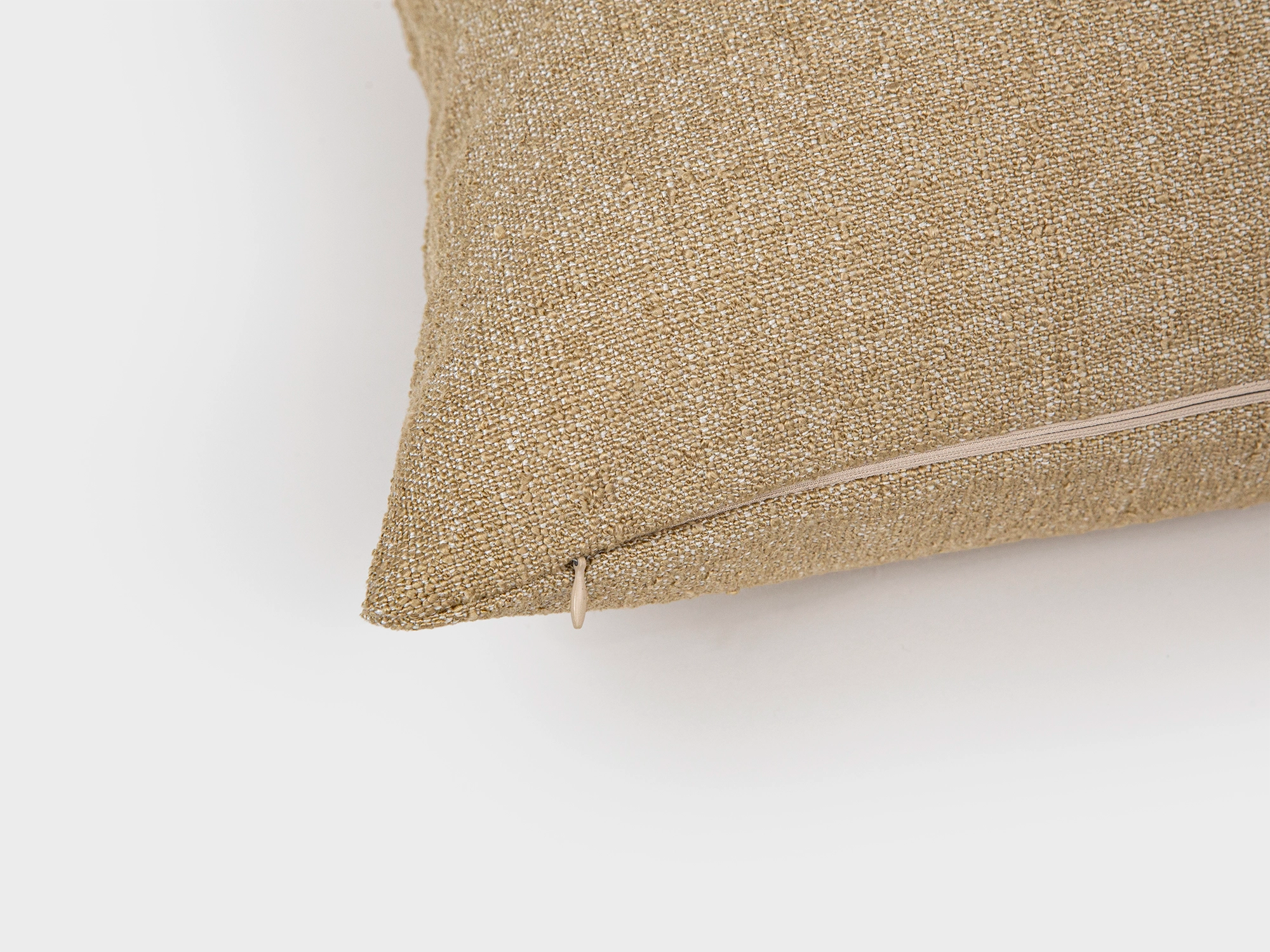 Sand Beige Textured Pillow Cover