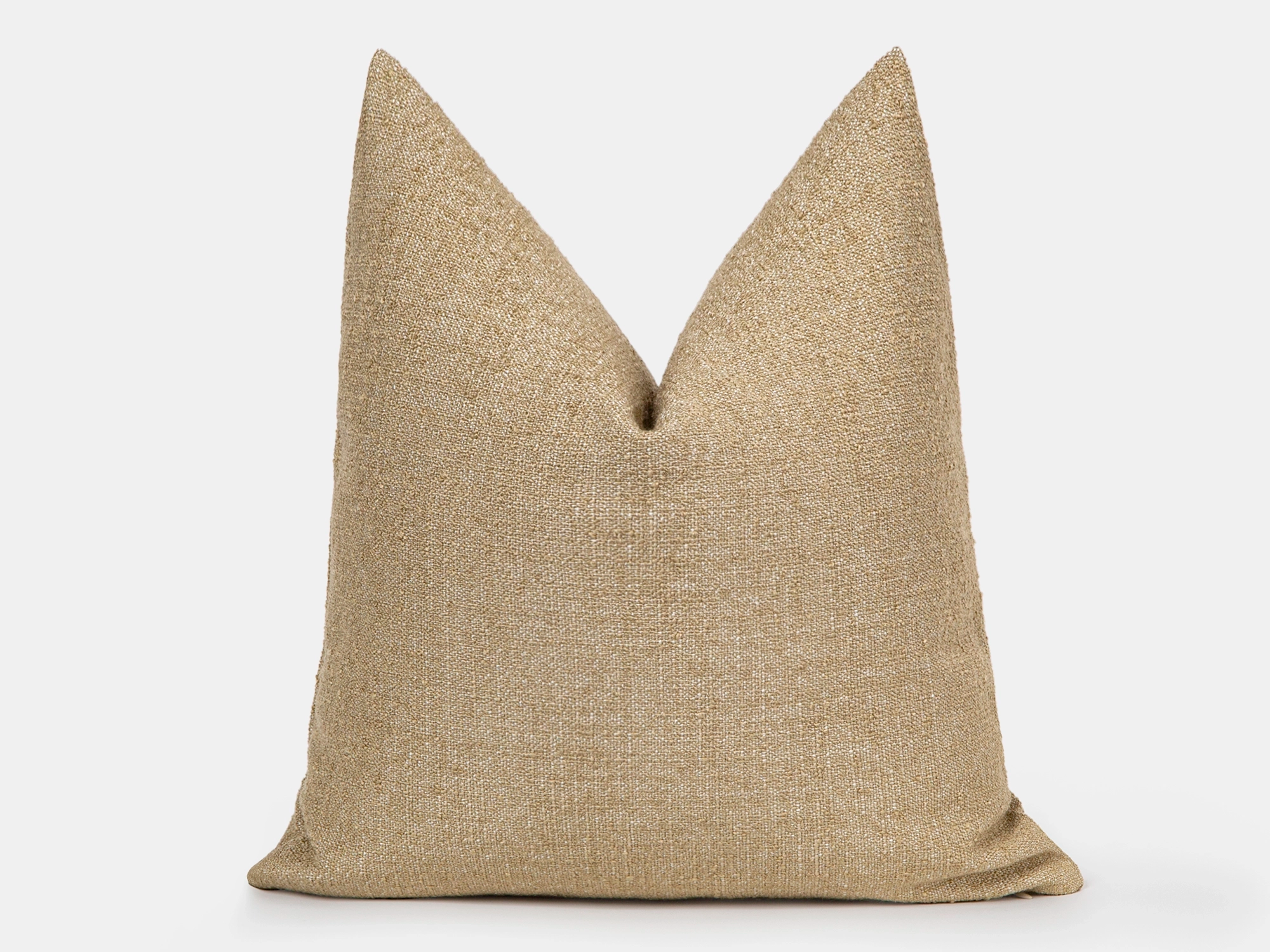 Sand Beige Textured Pillow Cover
