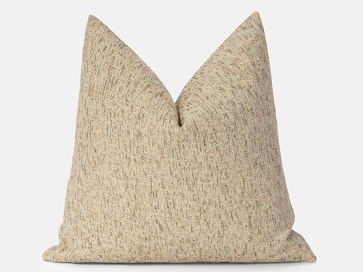 Sandy Beige Boho Linen Pillow Cover