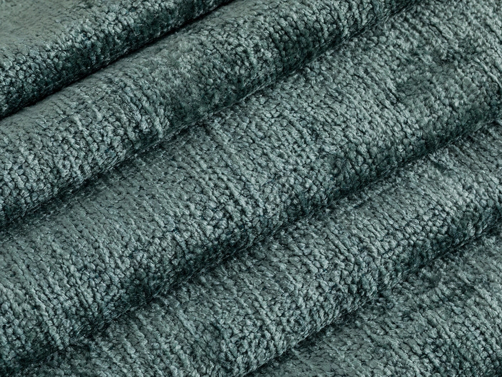 Sea Blue Chenille Upholstery Fabric - Eloria
