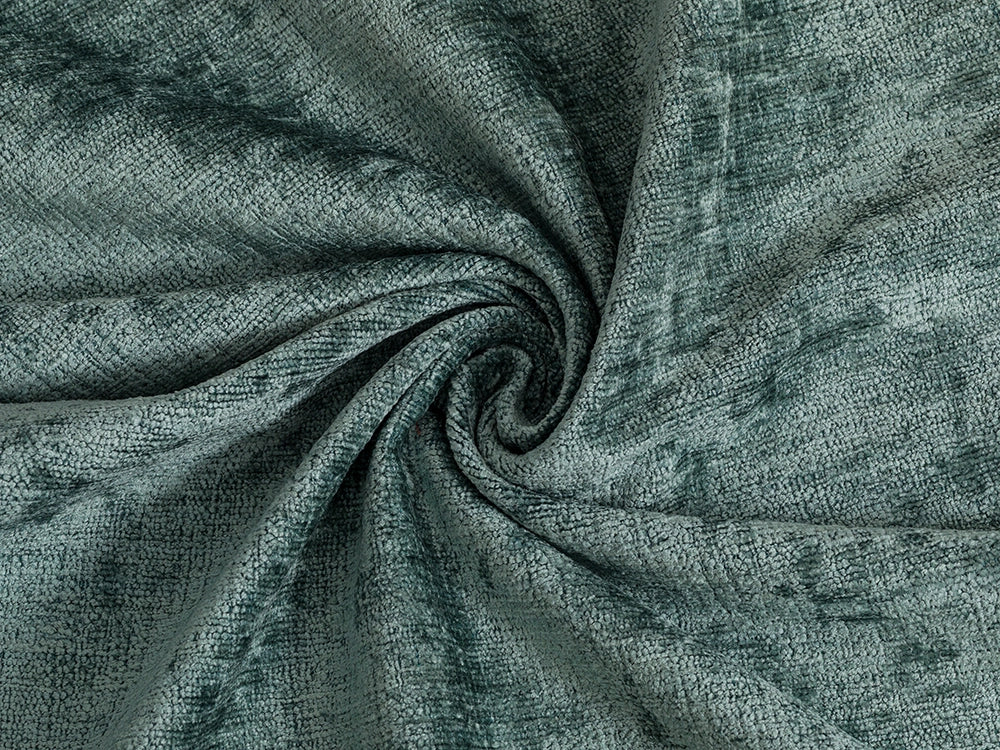 Sea Blue Chenille Upholstery Fabric - Eloria