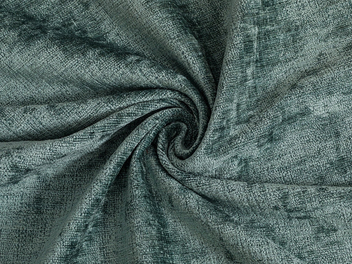 Sea Blue Chenille Upholstery Fabric - Eloria