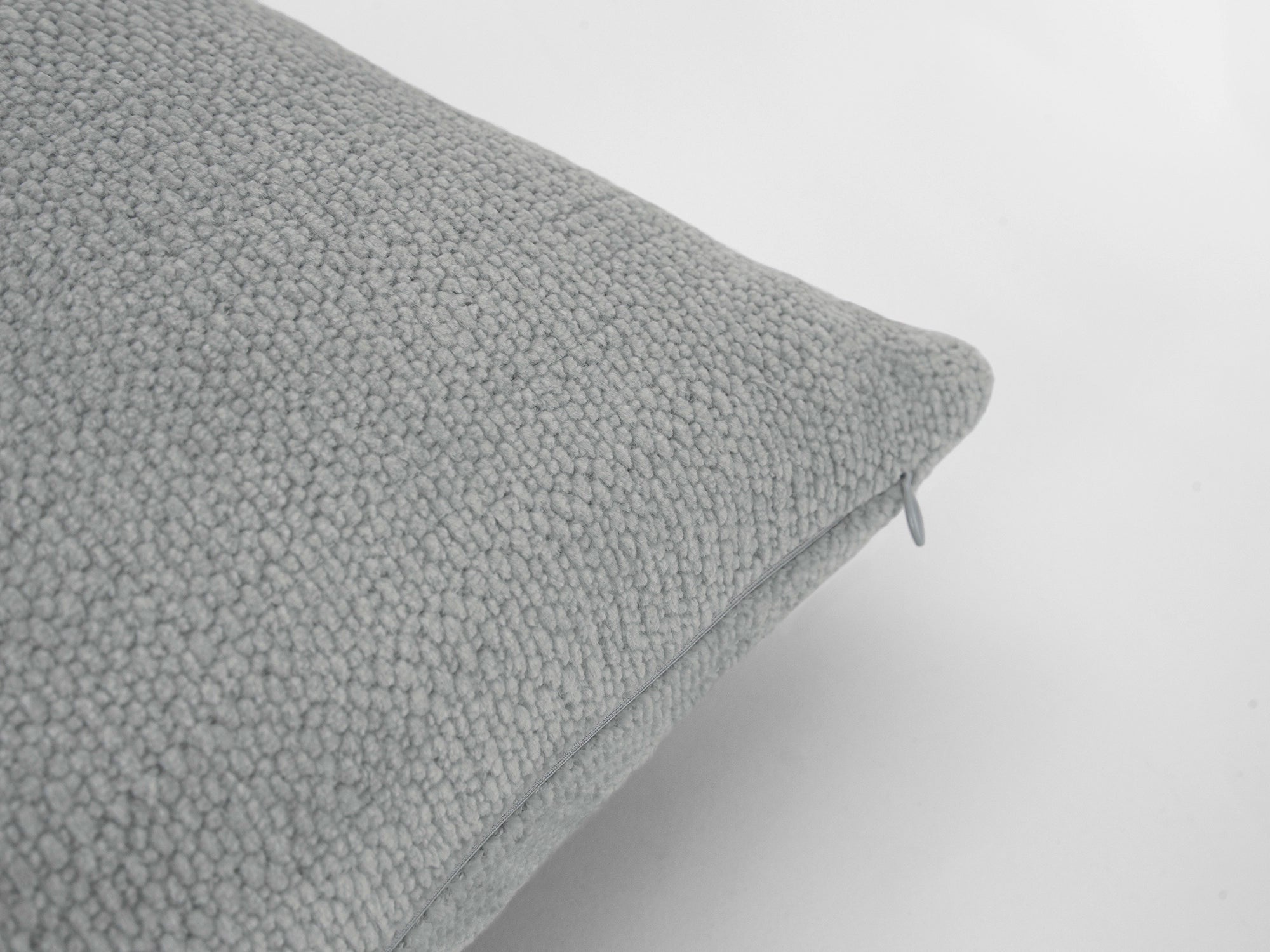 Light Gray Textured Pillow Cover