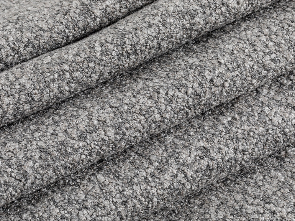 Silver Gray Boucle Upholstery Fabric - Roam Boucle
