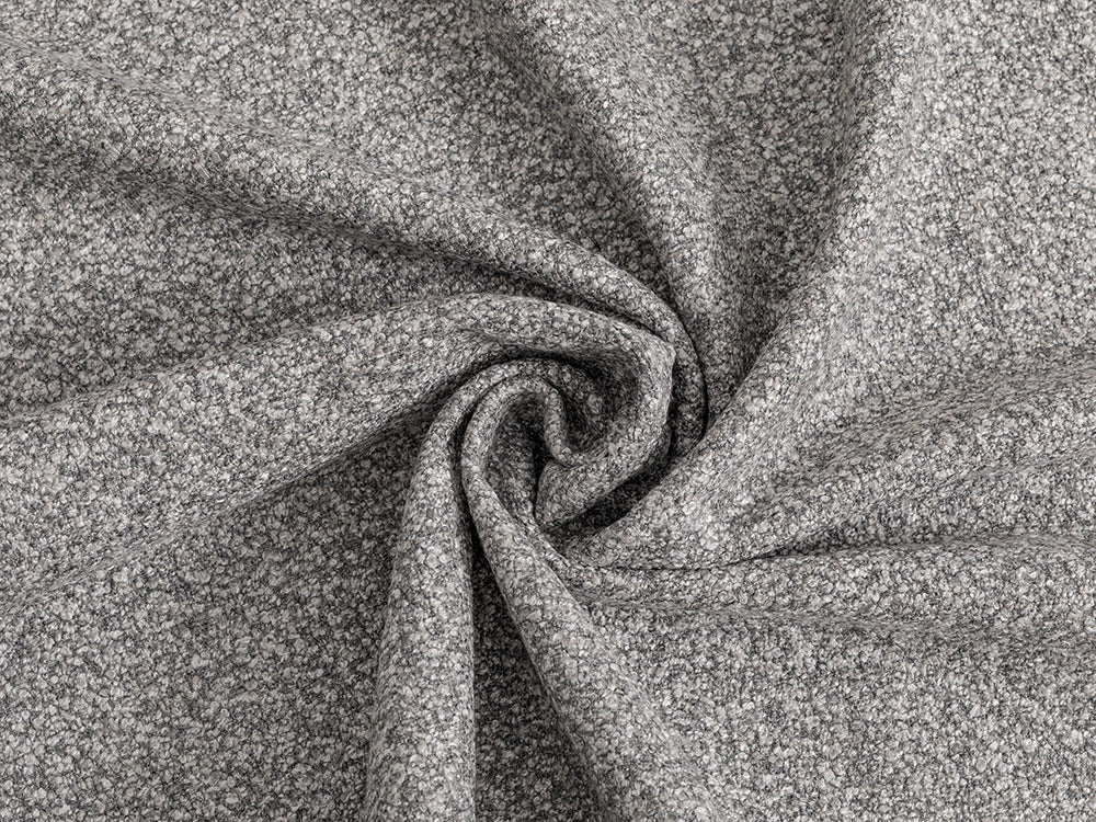 Silver Gray Boucle Upholstery Fabric - Roam Boucle