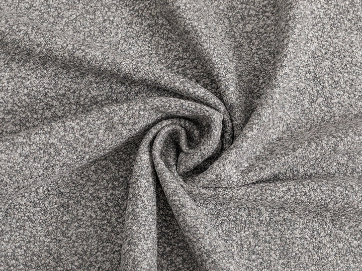 Silver Gray Boucle Upholstery Fabric - Roam Boucle