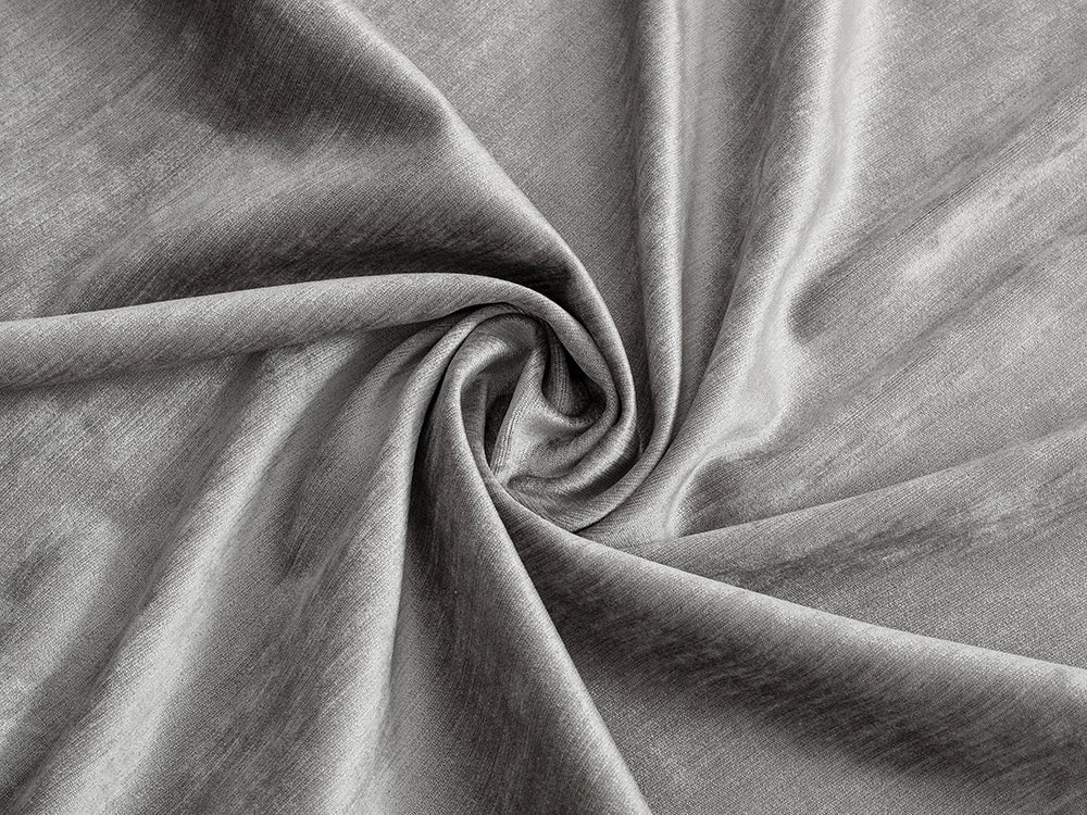 Silver Silky Upholstery Fabric - Silkha