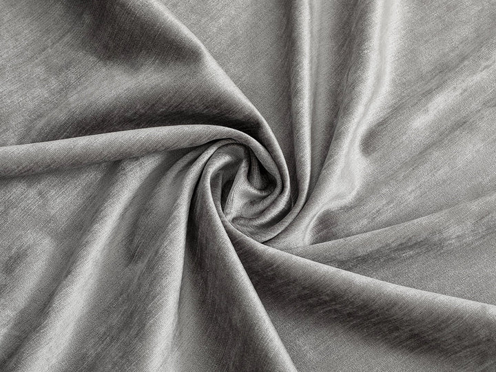 Silver Silky Upholstery Fabric - Silkha