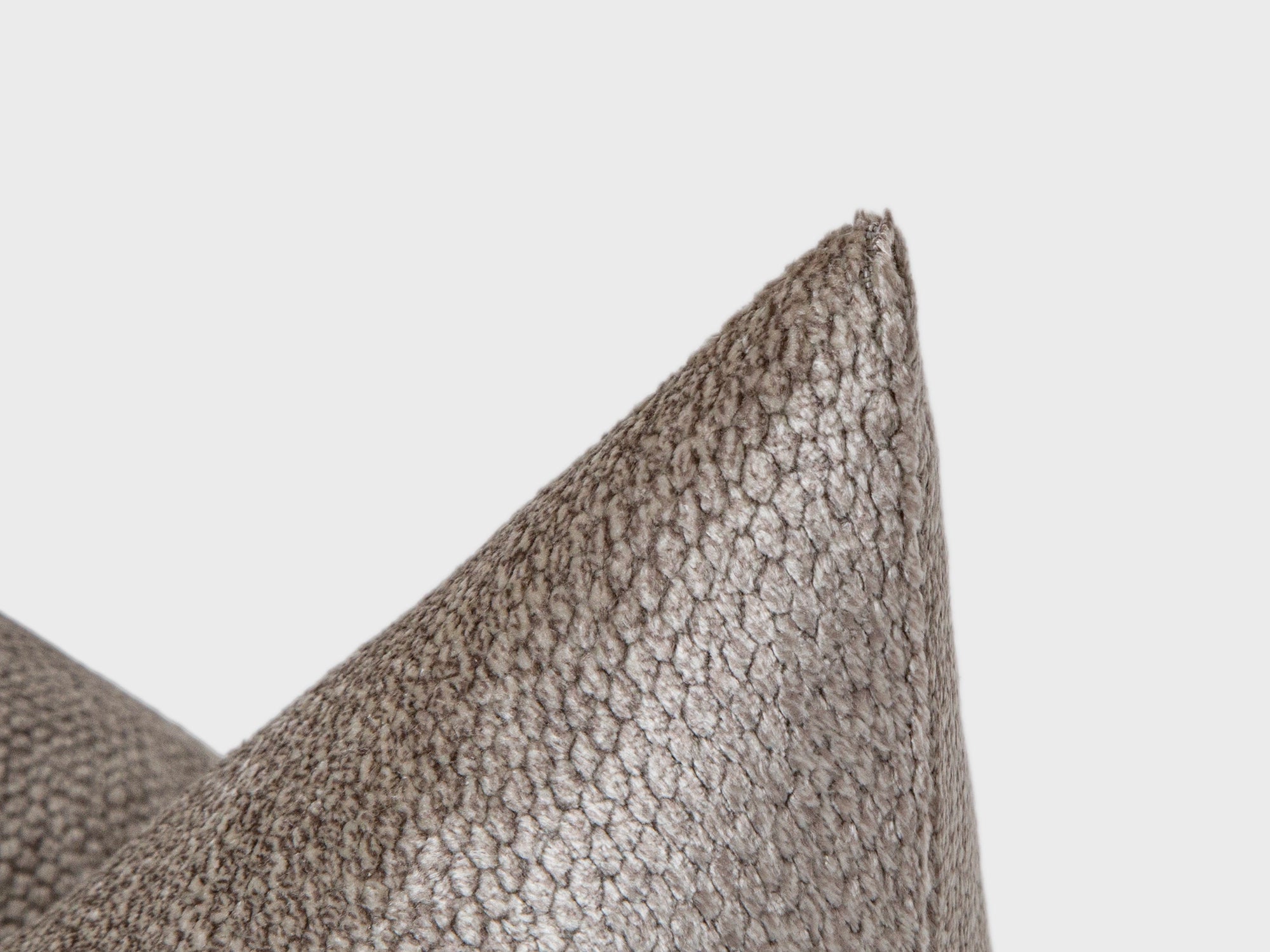 Silver Taupe Lustrous Textured Pillow Cover