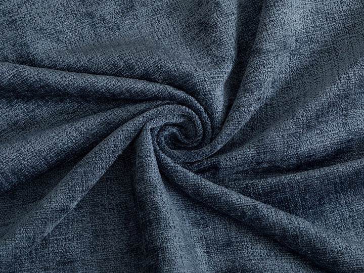 Sky Blue Chenille Upholstery Fabric - Eloria