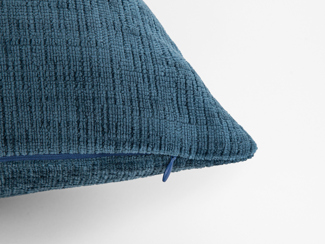 Sky Blue Chenille Pillow Cover - Cozy