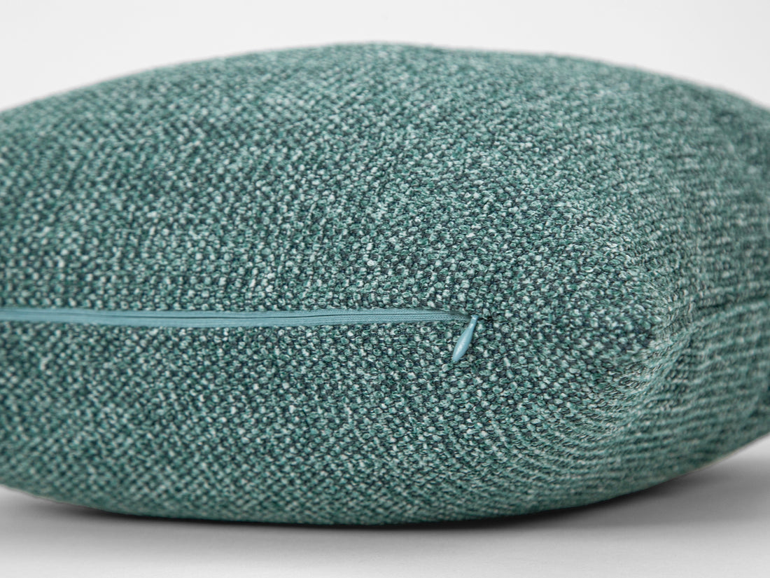 Teal Textured Boho Pillow Cover