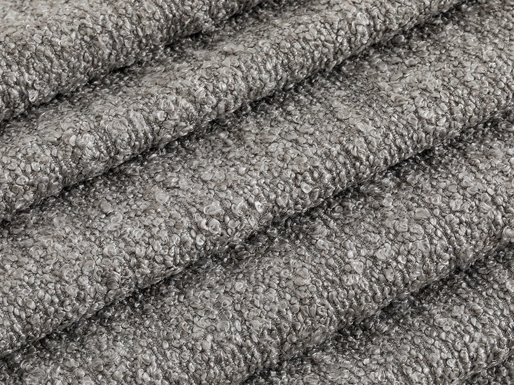 Stone Gray Boucle Upholstery Fabric - Monarch