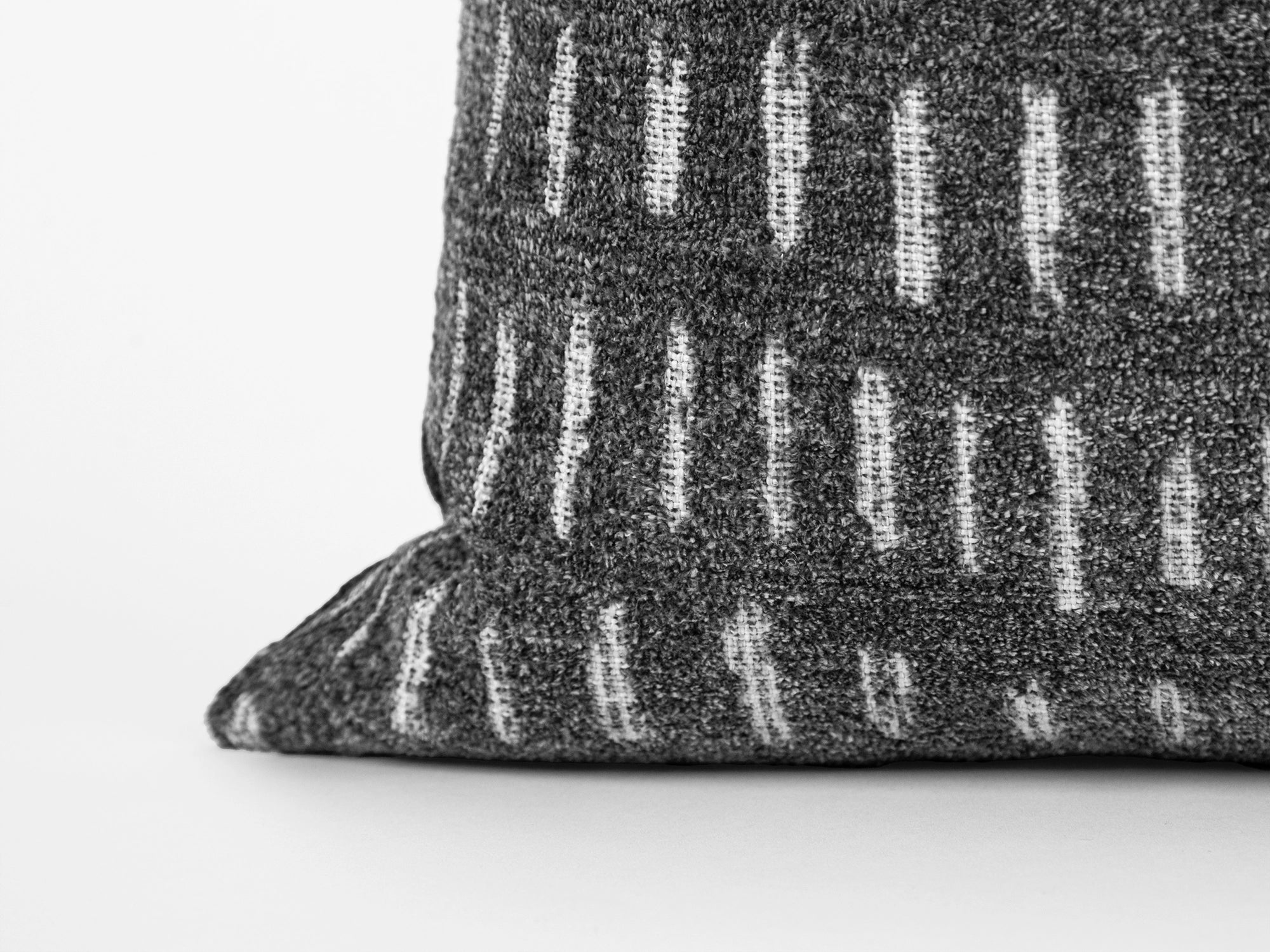 Stone Gray Dash Pillow Cover