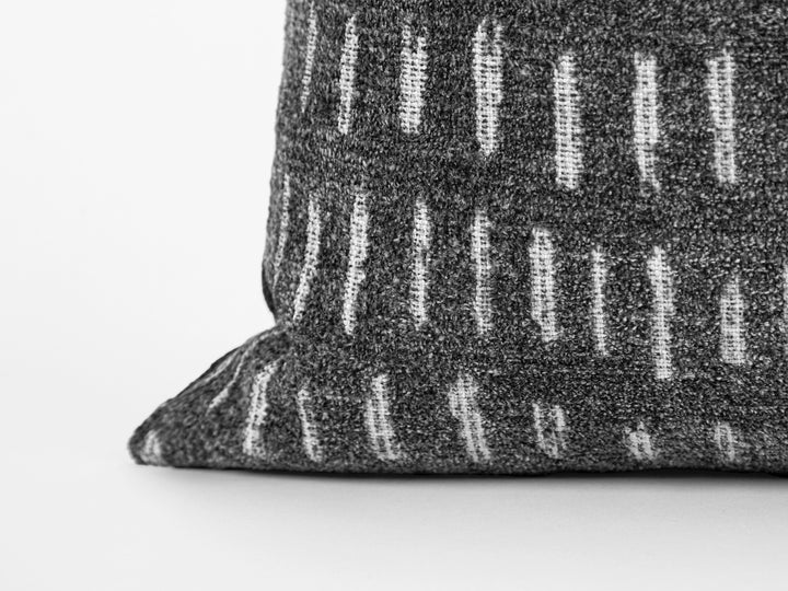 Stone Gray Dash Pillow Cover
