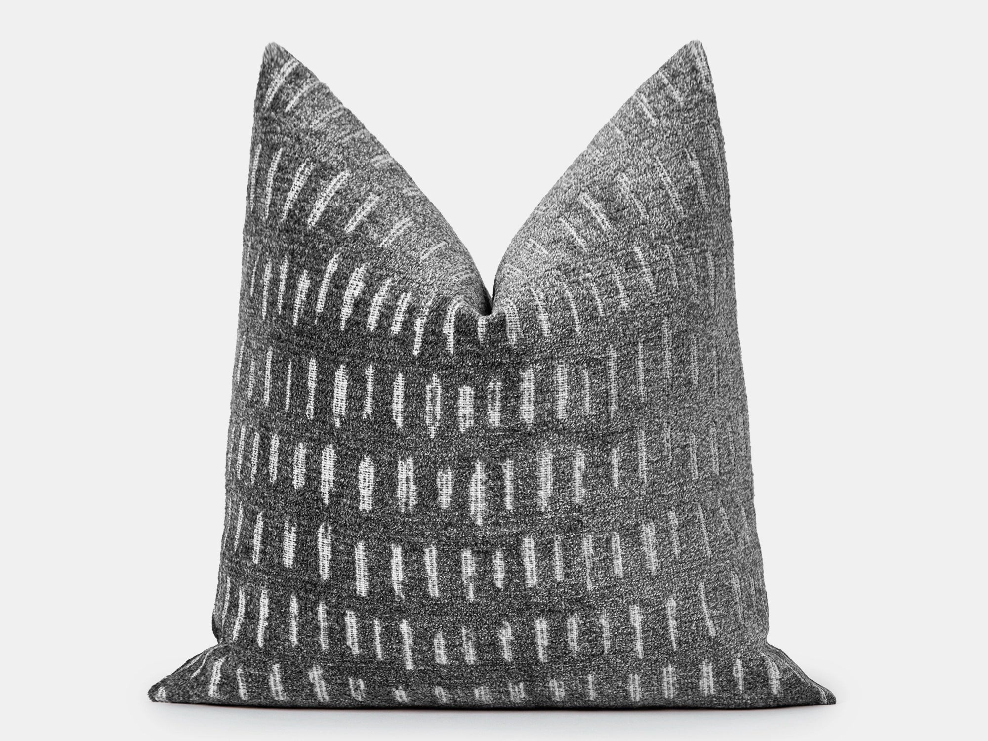 Stone Gray Dash Pillow Cover