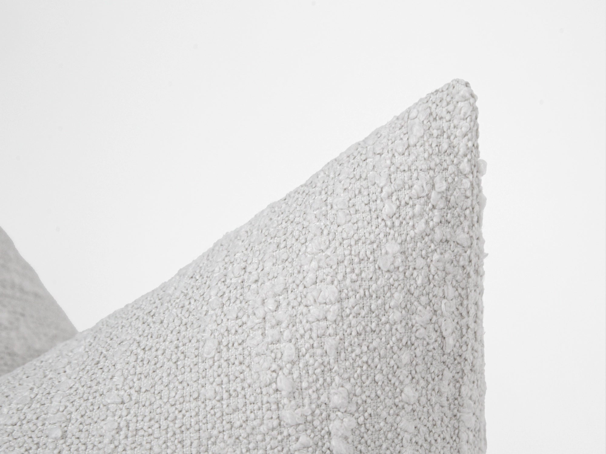 Boho White Boucle Pillow Cover