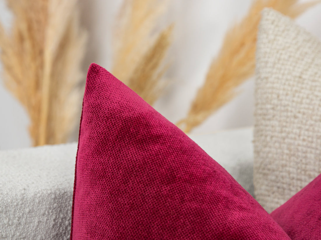 Fuchsia  Throw Pillow Cover