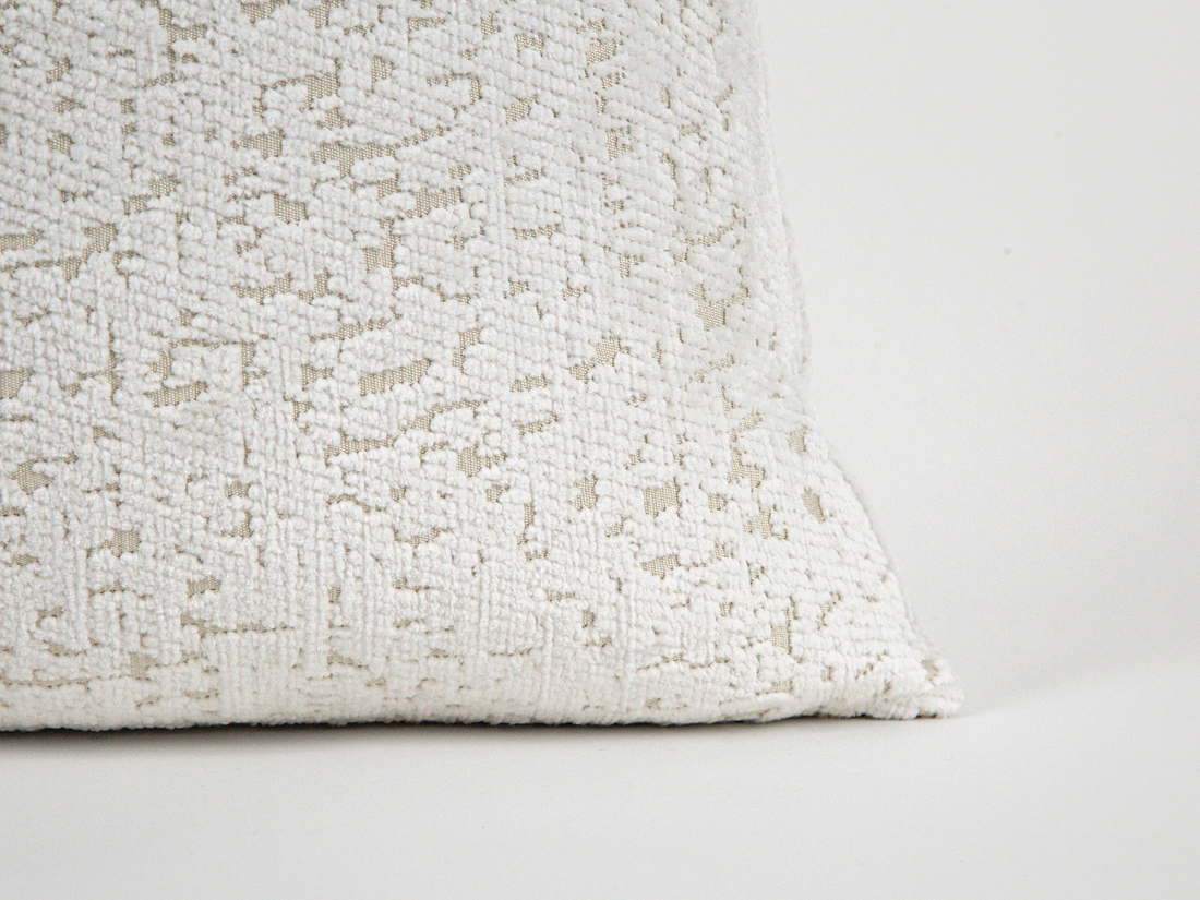 Off White Tactile Textured Pillow Cover