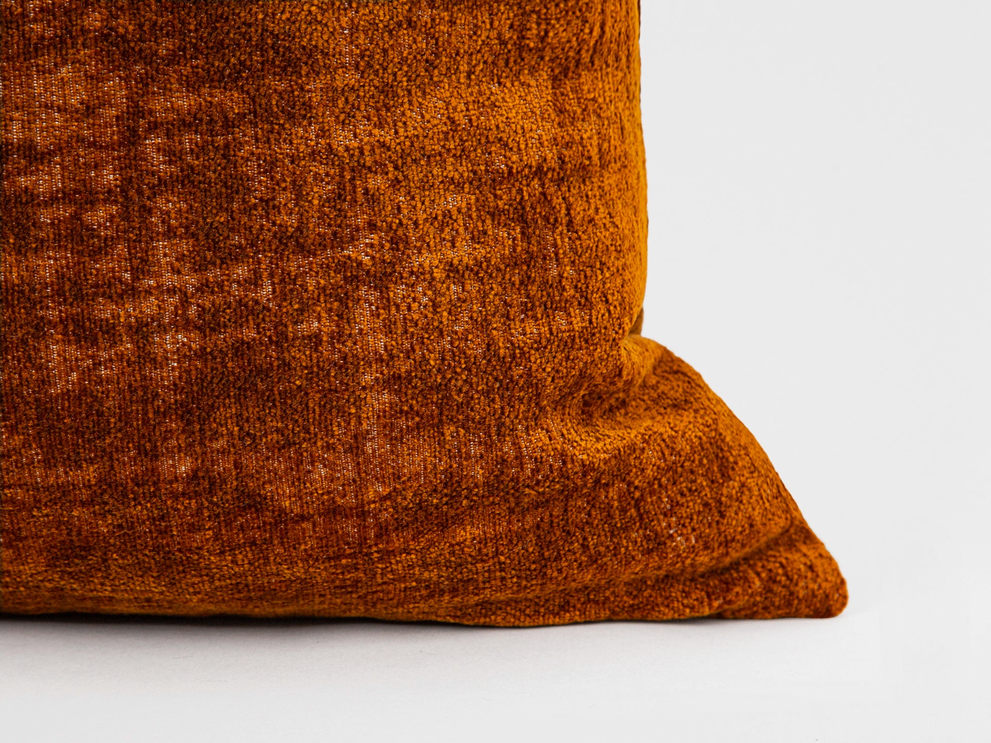 Rust Orange Textured Pillow Cover