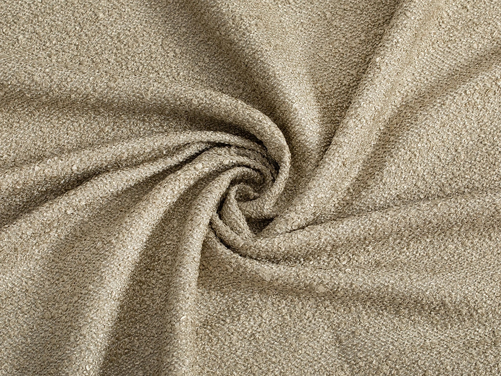 Tan Boucle Upholstery Fabric - Monarch