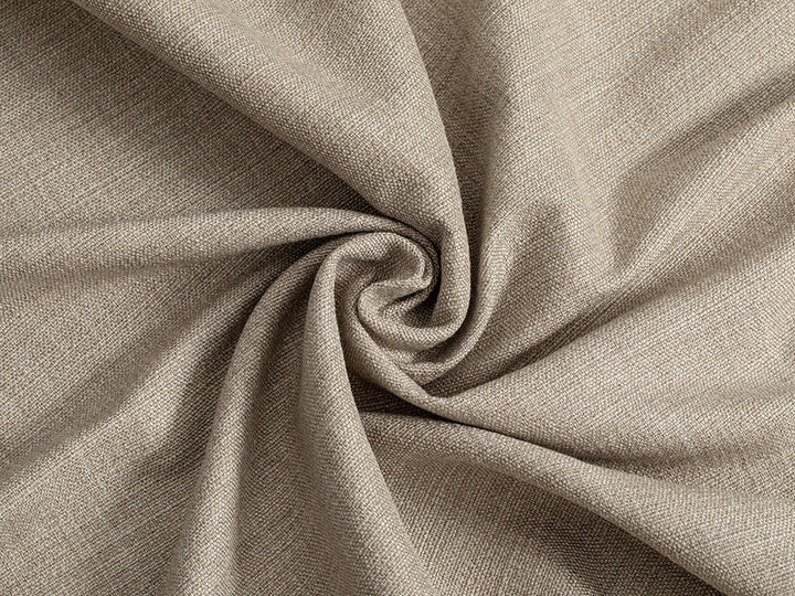 Taupe Beige Linen Look Upholstery Fabric - Cunda