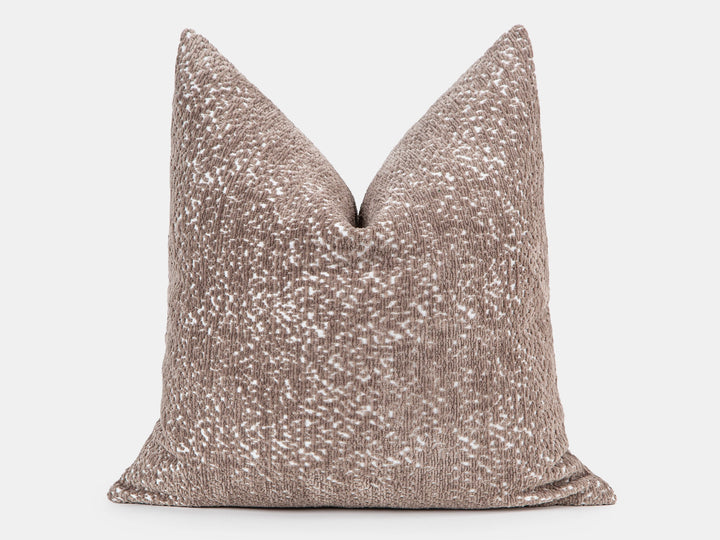 Taupe Beige Plush Textured Pillow Cover – Haven